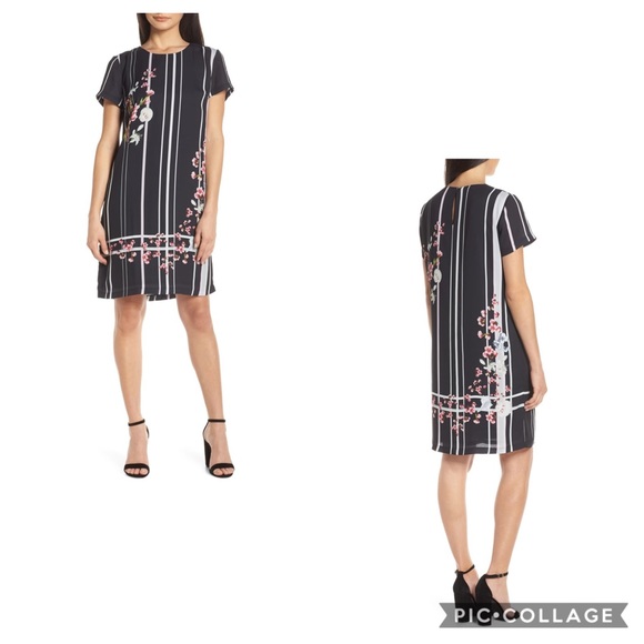 NWT Forest Lily Floral Shift Dress - Picture 2 of 8